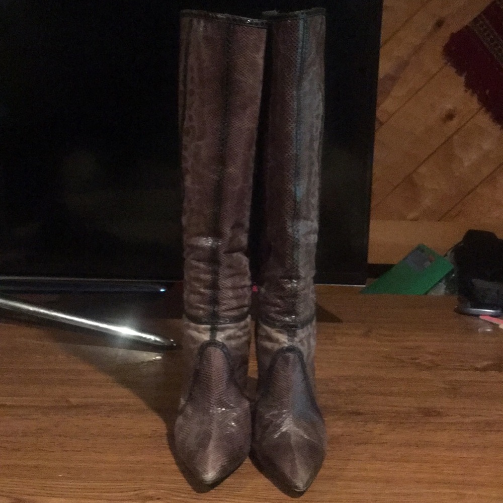 Jimmy Choo lizard boots